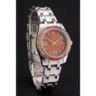 Datejust Orange Dial REP016821 Angle Detail