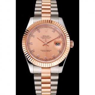 Superclone Datejust Rose-Gold Dial REP016816 Perspective View