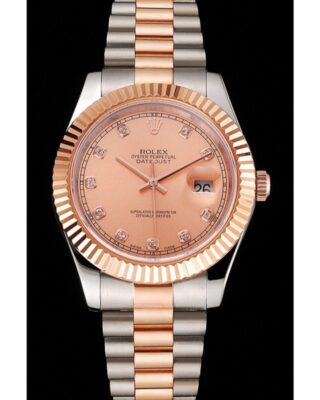 Superclone Datejust Rose-Gold Dial REP016816 Perspective View