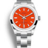 Fake Rolex Oyster Perpetual Lady 31mm Coral Red Dial 277200