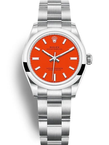 Oyster Perpetual Lady Coral Red Dial 277200