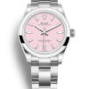 Fake Rolex Oyster Perpetual Lady 34mm Candy Pink Dial 124200