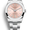 Fake Rolex Oyster Perpetual Lady 34mm Pink Dial 124200