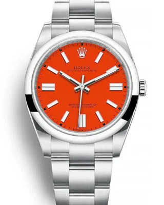 Oyster Perpetual Lady Coral Red Dial 126000