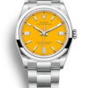 Fake Rolex Oyster Perpetual Lady 36mm Yellow Dial 126000