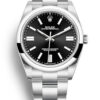 Fake Rolex Oyster Perpetual Lady 41mm Black Dial 124300