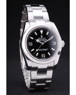 Superclone Explorer Black Dial SRL156 14270 Angle Detail