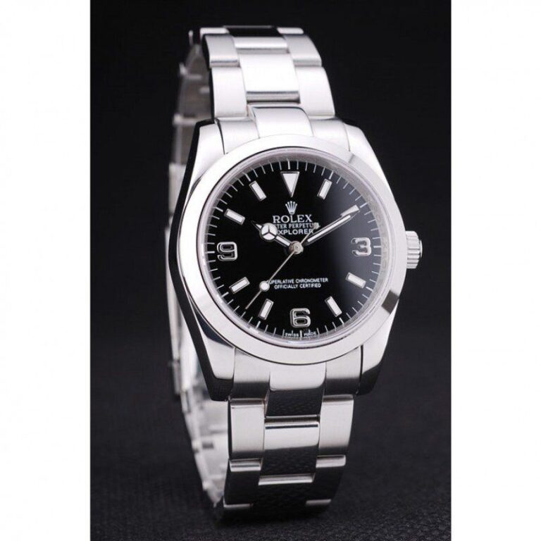 Superclone Explorer Black Dial SRL156 14270 Angle Detail