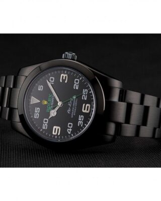 Air-King Black Dial 1454019 Close-Up Focus