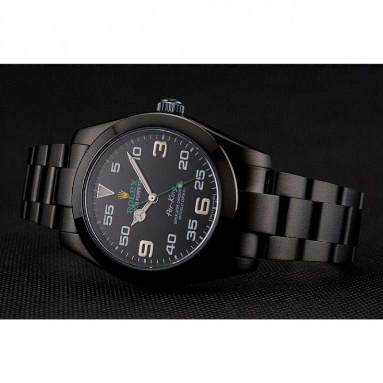 Air-King Black Dial 1454019 Close-Up Focus