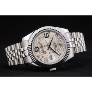 Datejust Silver Dial 41983 Close-Up Focus