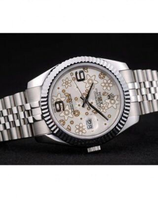 Datejust Silver Dial 41983 Close-Up Focus