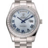 Swiss Fake Rolex Day-Date 41mm Blue Dial 1453962