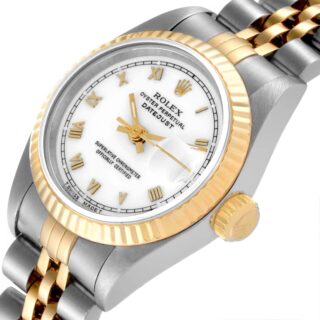 Lady-Datejust White Dial 69173 Close-Up Focus