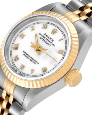 Lady-Datejust White Dial 69173 Close-Up Focus