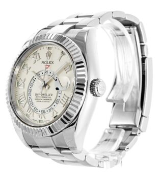 Sky-Dweller Silver Dial 326939 Perspective View
