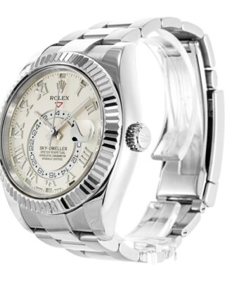 Sky-Dweller Silver Dial 326939 Perspective View