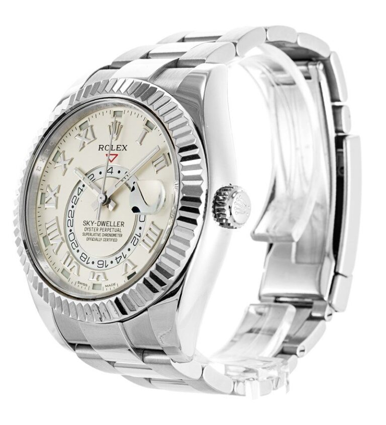 Sky-Dweller Silver Dial 326939 Perspective View