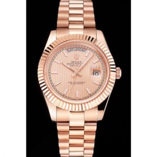 Superclone Day-Date Rose-Gold Dial REP016823 Perspective View