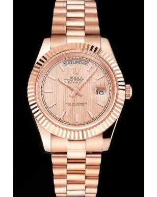 Superclone Day-Date Rose-Gold Dial REP016823 Perspective View