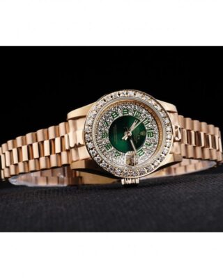 Datejust Green Dial RL39 Close-Up Focus