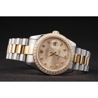 Superclone Datejust Gold Dial SRL40 Alternate Angle