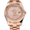 Swiss Fake Rolex Day-Date 41mm Rose-Gold Dial REP016823