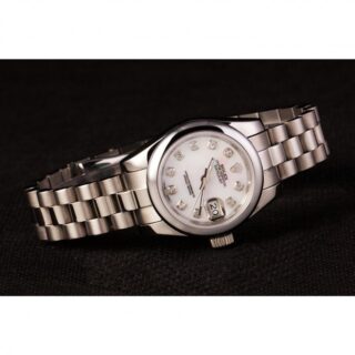 Datejust White Dial RL123 Style Perspective