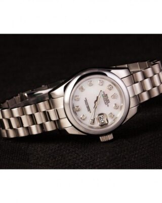 Datejust White Dial RL123 Style Perspective