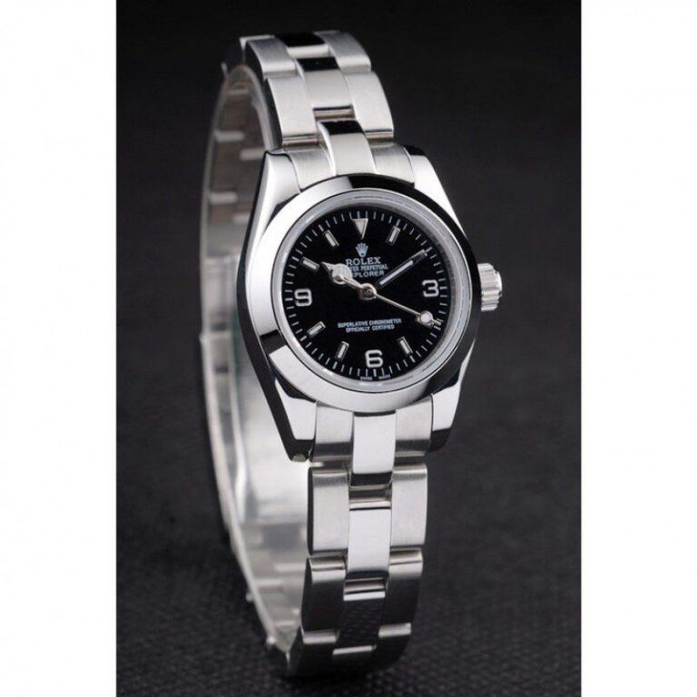 Explorer Black Dial 98089 Angle Detail