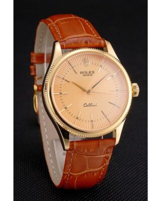Superclone Cellini Gold Dial REP016808 Angle Detail