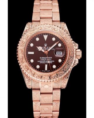Superclone Submariner Brown Dial 1454087 Perspective View