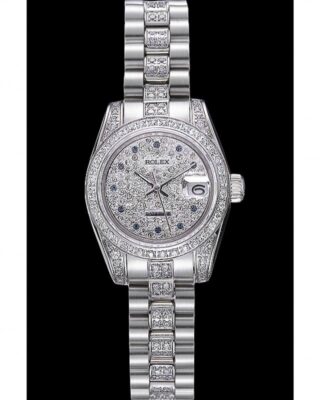 Superclone Datejust Silver Dial 622021 Angle Detail