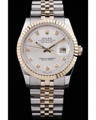 Superclone Datejust White Dial SRL10 Perspective View