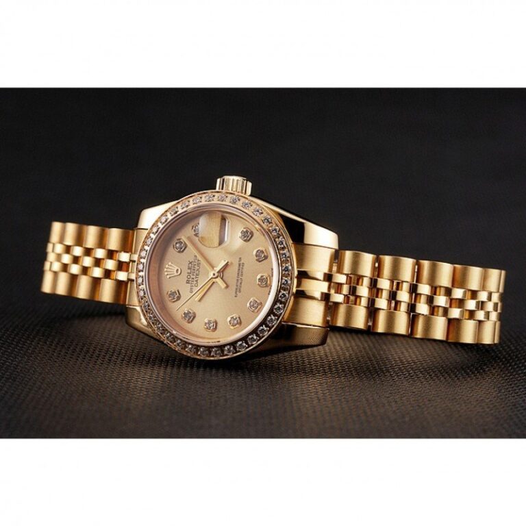 Superclone Datejust Gold Dial 1454096 Close-Up Focus