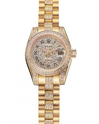 Superclone Datejust Gold Dial 1453955 Perspective View