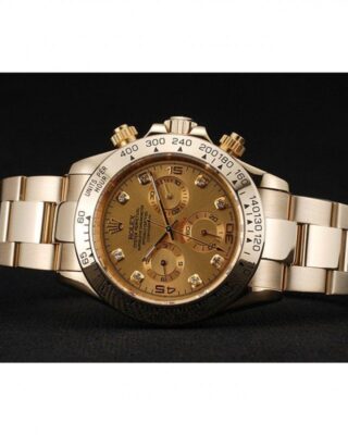Daytona Gold Dial 1454245 Close-Up Focus