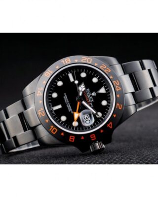 Superclone Explorer Black Dial 98240 Close-Up Focus