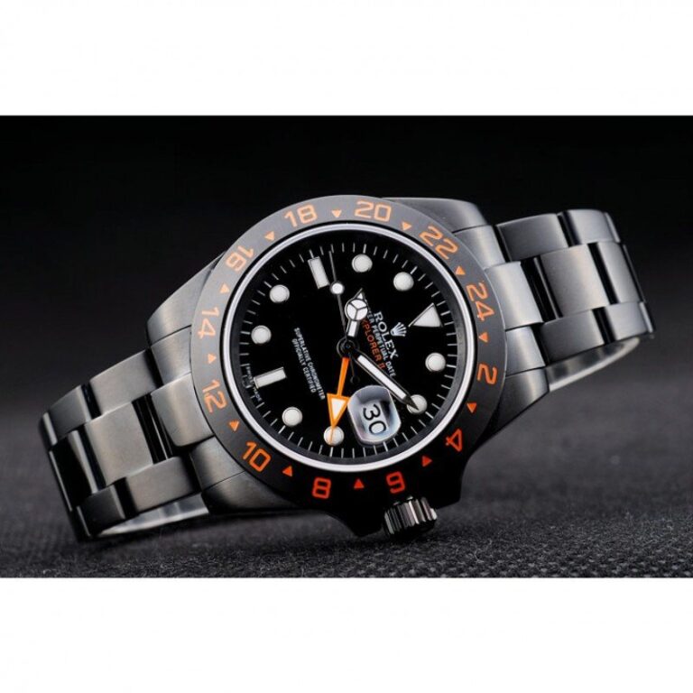 Superclone Explorer Black Dial 98240 Close-Up Focus