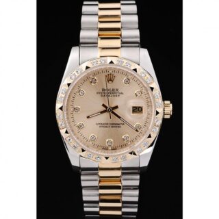 Superclone Datejust Gold Dial SRL41 Perspective View
