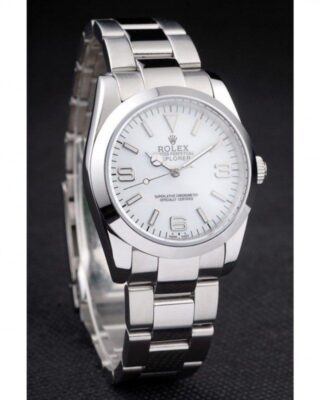 Explorer Silver Dial 98086 Angle Detail