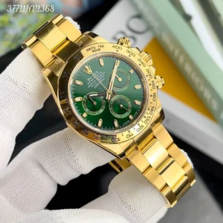 Daytona John Mayer Green Dial gold Bezel Oyster Bracelet