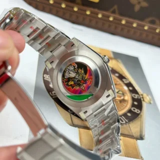 Oyster Perpetual Silver Dial Smooth Bezel Oyster Bracelet