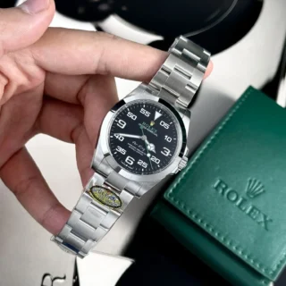Air King Black Dial Oyster Bracelet