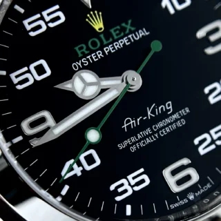 Air King Black Dial Oyster Bracelet