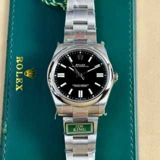 Oyster Perpetual Black Dial Oyster Bracelet