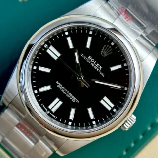 Oyster Perpetual Black Dial Oyster Bracelet