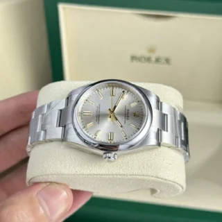 Oyster Perpetual silver Dial Oyster Bracelet
