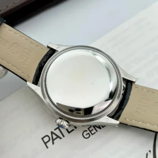Cellini Black Dial Steel Case Black Leather Strap