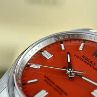 Oyster Perpetual Red Dial Oyster Bracelet